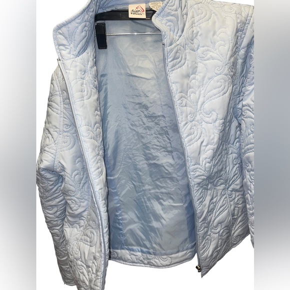 High Fever baby blue quilted‎ jacket size medium - Picture 7 of 12